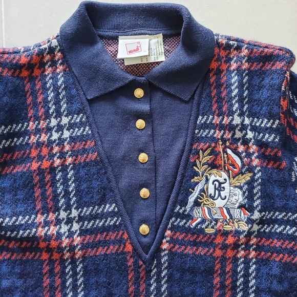 Vintage Mondi Womens Checkered Sweater - Size 34 - Picture 6 of 9